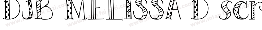 DJB MELISSA D script字体转换